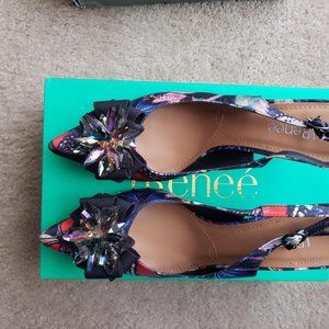 J. Renee Denyell Butterfly Slingbacks